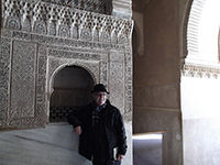 Miguel en la Alhambra de Granada