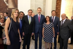 Miguel Romero con el Rey Felipe VI